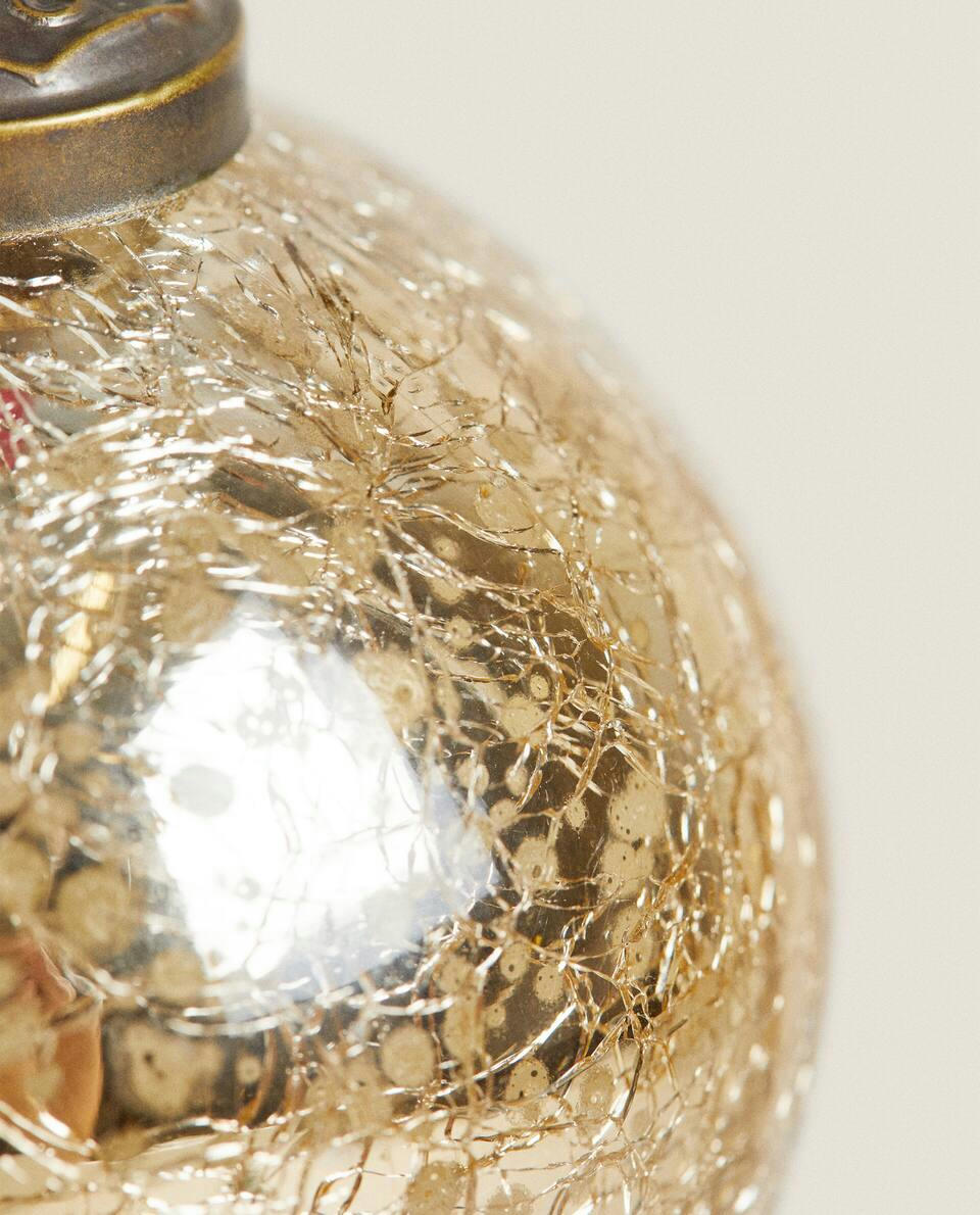 DECORAZIONE NATALIZIA IN VETRO MERCURIZZATO 