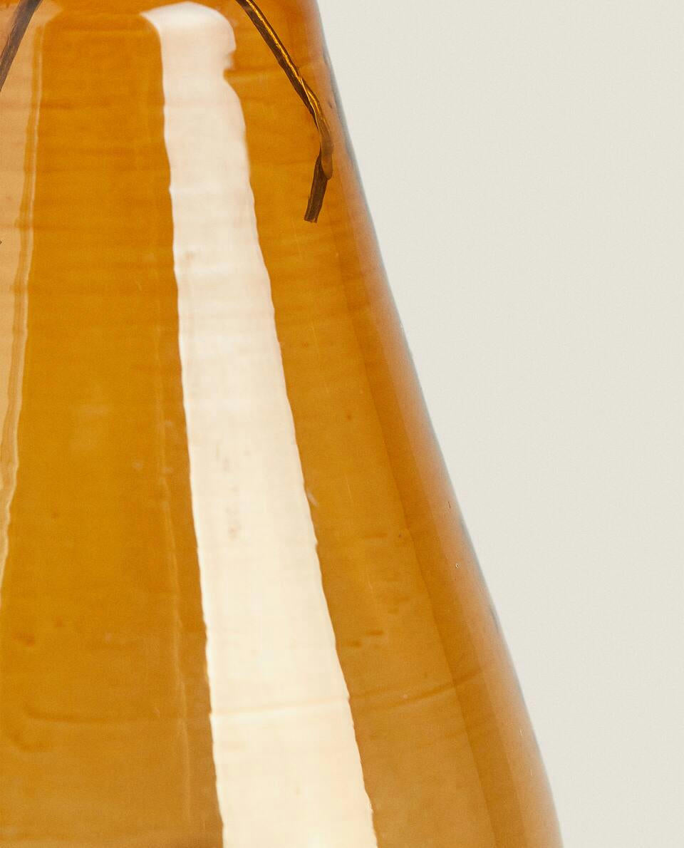 DECORACIÓN NAVIDEÑA DE PERA DE CRISTAL 