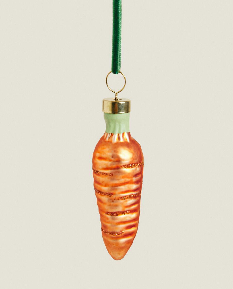 CONFEZIONE DI DECORAZIONI NATALIZIE A FORMA DI VERDURA (CONFEZIONE DA 6) 