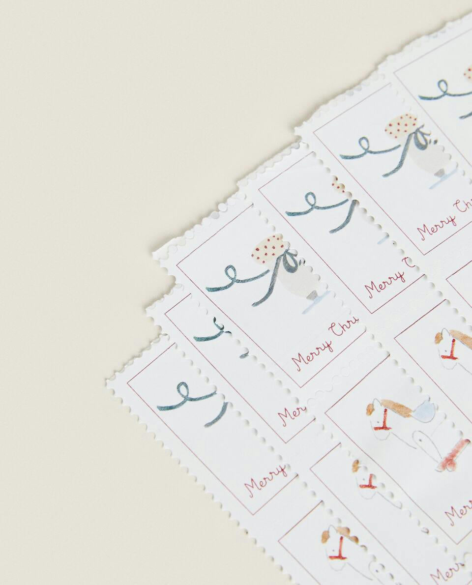 PACK OF CHILDREN¡¯S CHRISTMAS ADHESIVE STAMPS (PACK OF 25)
