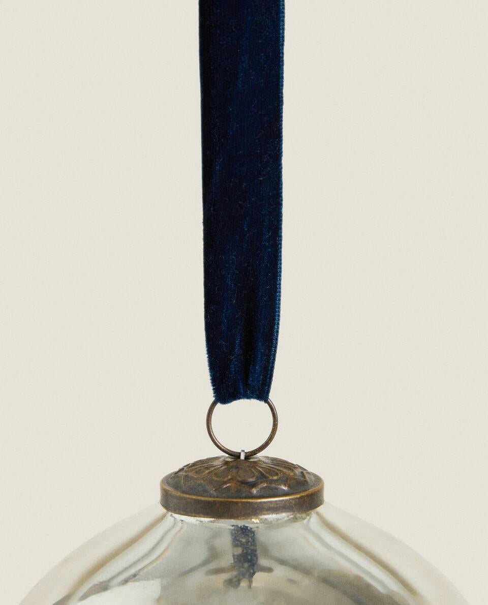 ADORNO DE NAVIDAD DE ESPIGA DE VIDRIO 