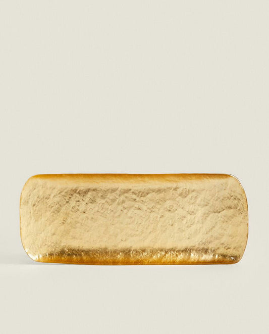 VAJILLA DE VIDRIO DORADO 