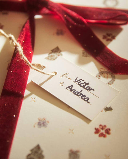 CONFEZIONE DI ETICHETTE REGALO DI NATALE PER BAMBINI (CONFEZIONE DA 12) 