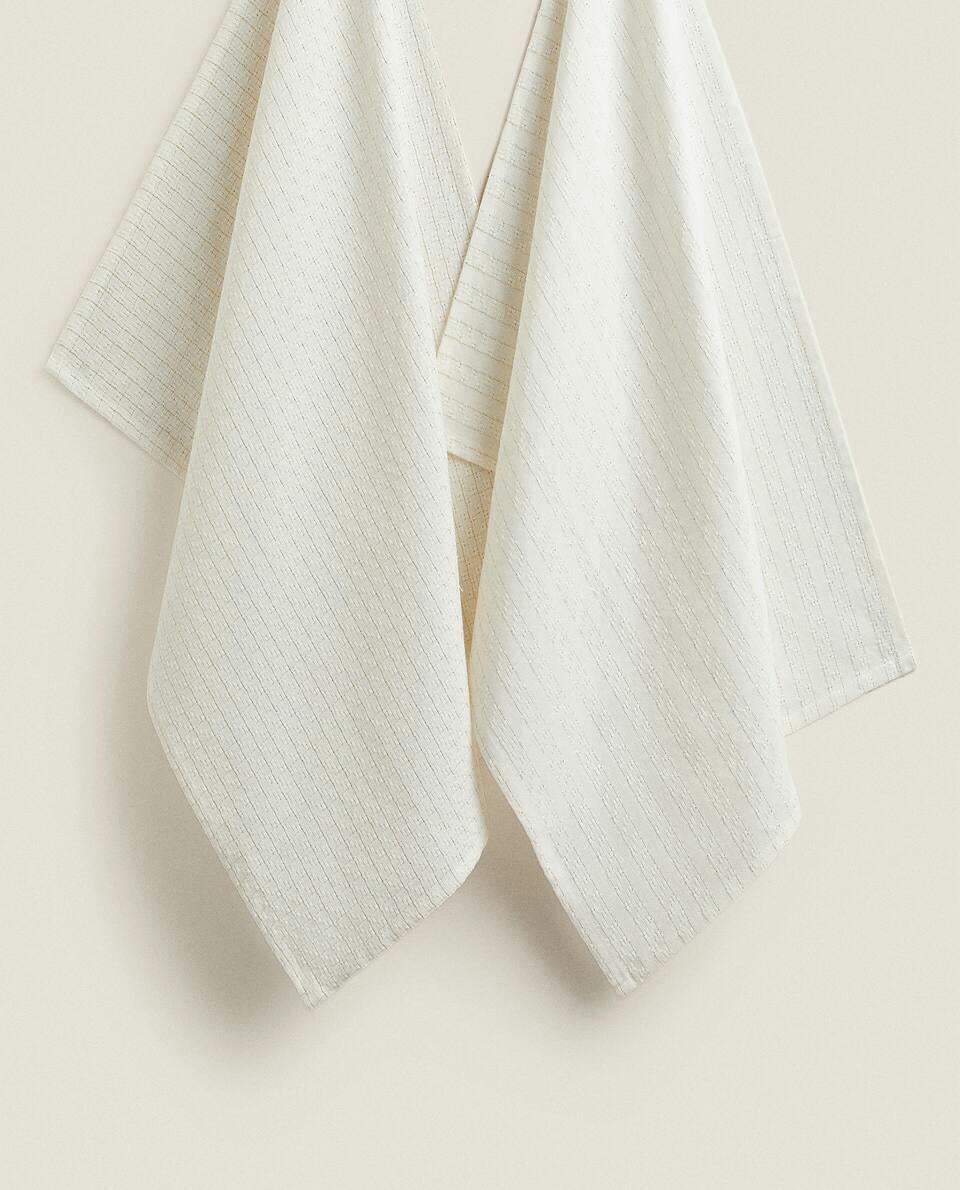 PAQUETE DE PAÑOS DE COCINA NAVIDEÑOS BRILLANTES (PAQUETE DE 2) 