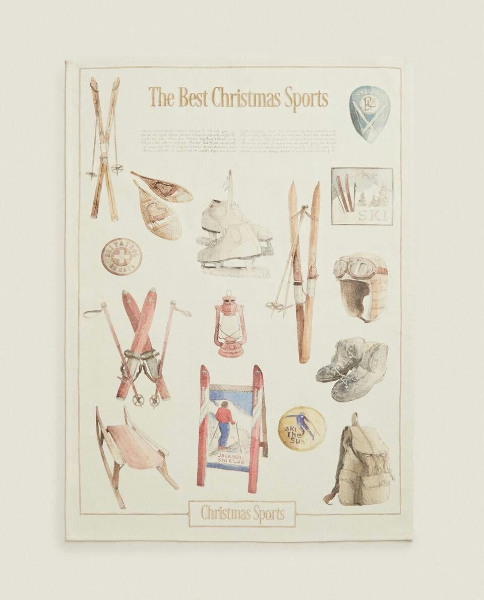 CONFEZIONE DI Strofinacci natalizi in cotone (confezione da 2) 