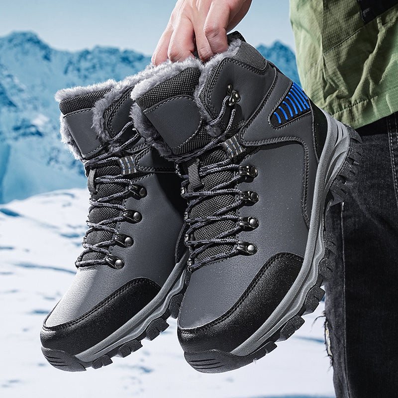 (Limited Time Event 49% OFF) Men’s Winter Waterproof and Cold Warm Snow Boots Orthopedic Arch Support Wide Toe Work Boots