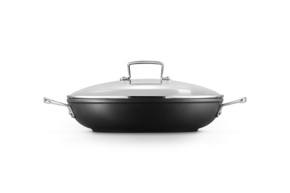 Toughened Non-Stick Shallow Casserole with Glass Lid