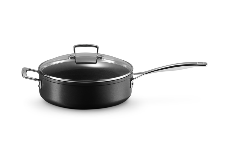 Toughened Non-Stick Saute Pan with Glass Lid