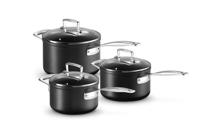 Toughened Non-Stick 3-piece Saucepan Set