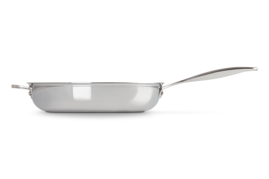 Signature Stainless Steel Non-stick Deep Frying Pan with Helper Handle