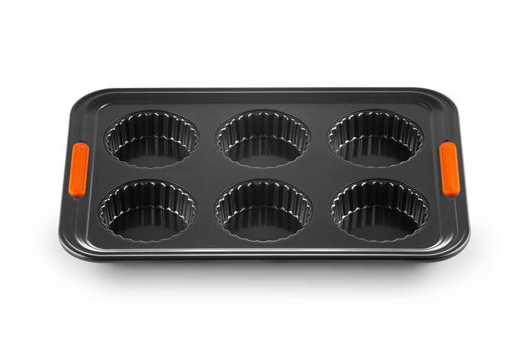 6 Cup Fluted Tart Tin Tray