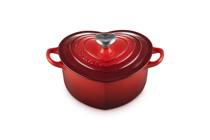Cast Iron Heart Shaped Casserole with Heart Knob