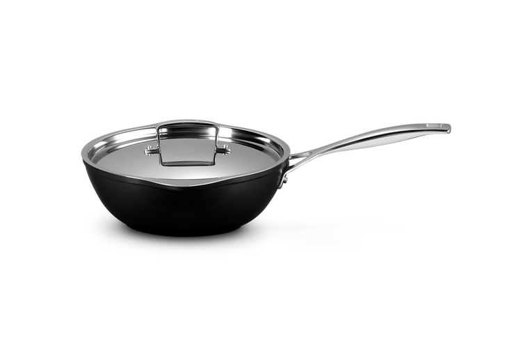 Toughened Non-Stick Chef's Pan with Pouring Spouts