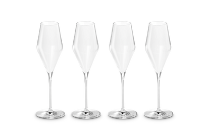 Set of 4 Sparkling Wine Glasses