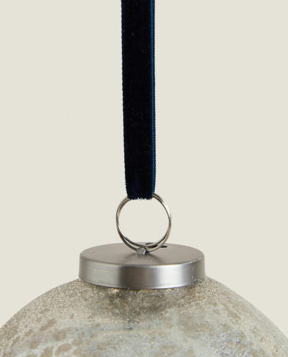 DECORAZIONE DI PALLINE DI VETRO LUMINOSE DI NATALE 