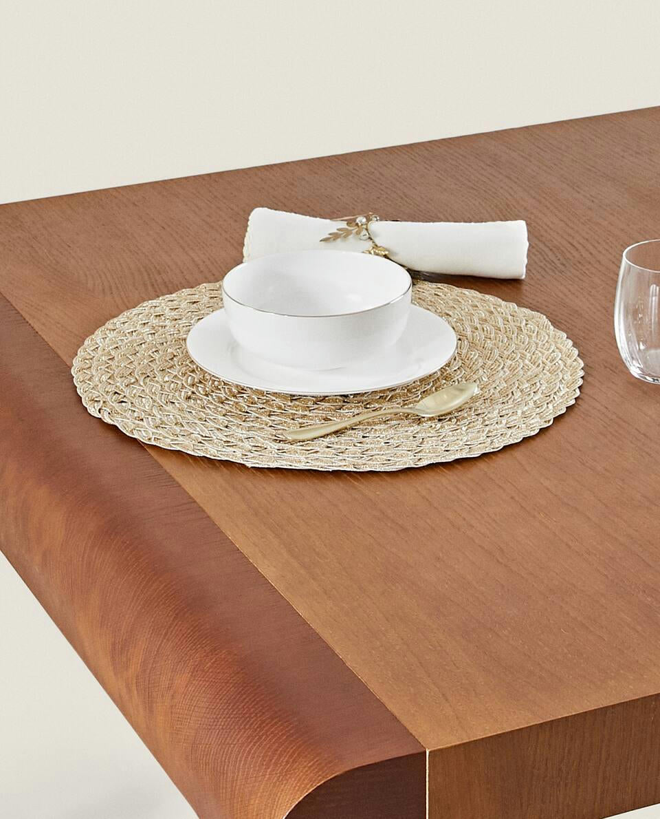 CONFEZIONE DI TOVAGLIETTE NATALIZIE INTRECCIATE (CONFEZIONE DA 2) 