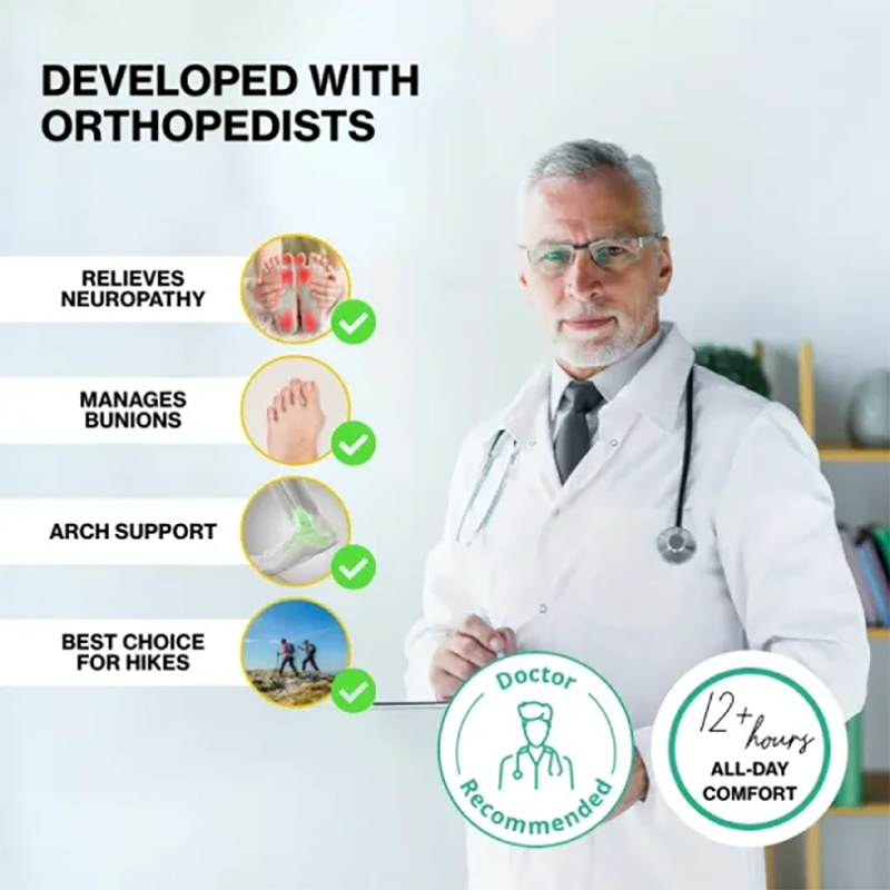 (⏰Limited Time 70% Off Event) Men's Waterproof Non-slip Anti-puncture Hiking Boots Ankle Support Wide Toe Arch Support Orthopedic Work Boots