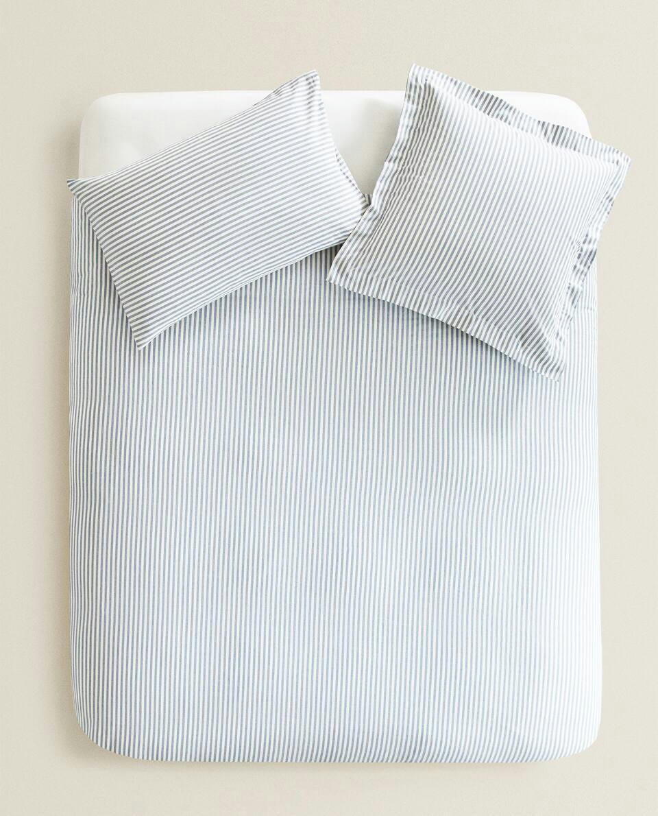DUVET COVER WITH NARROW STRIPES