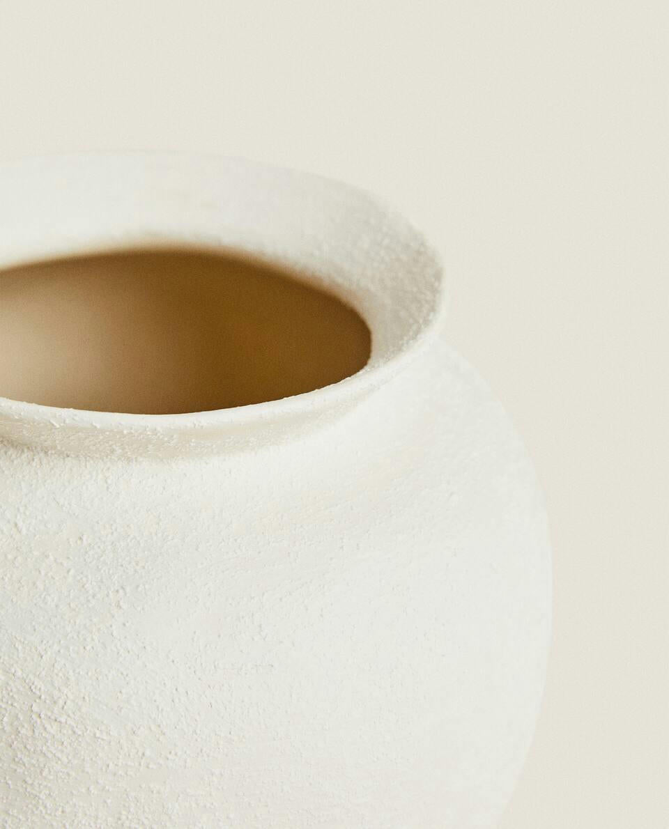 Jarrón de loza tosca 
