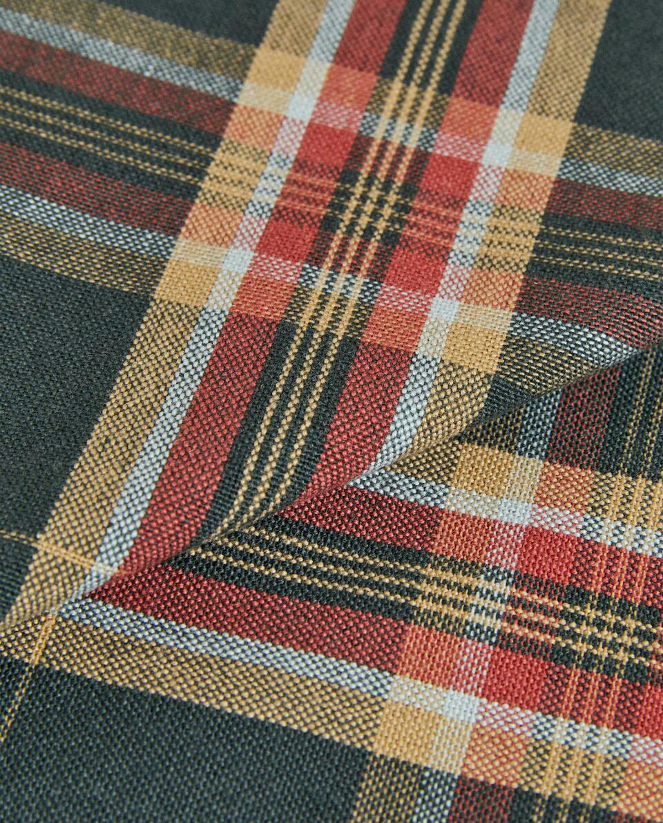 PAQUETE DE SERVILLETAS NAVIDEÑAS DE ALGODÓN TARTÁN (PAQUETE DE 2) 