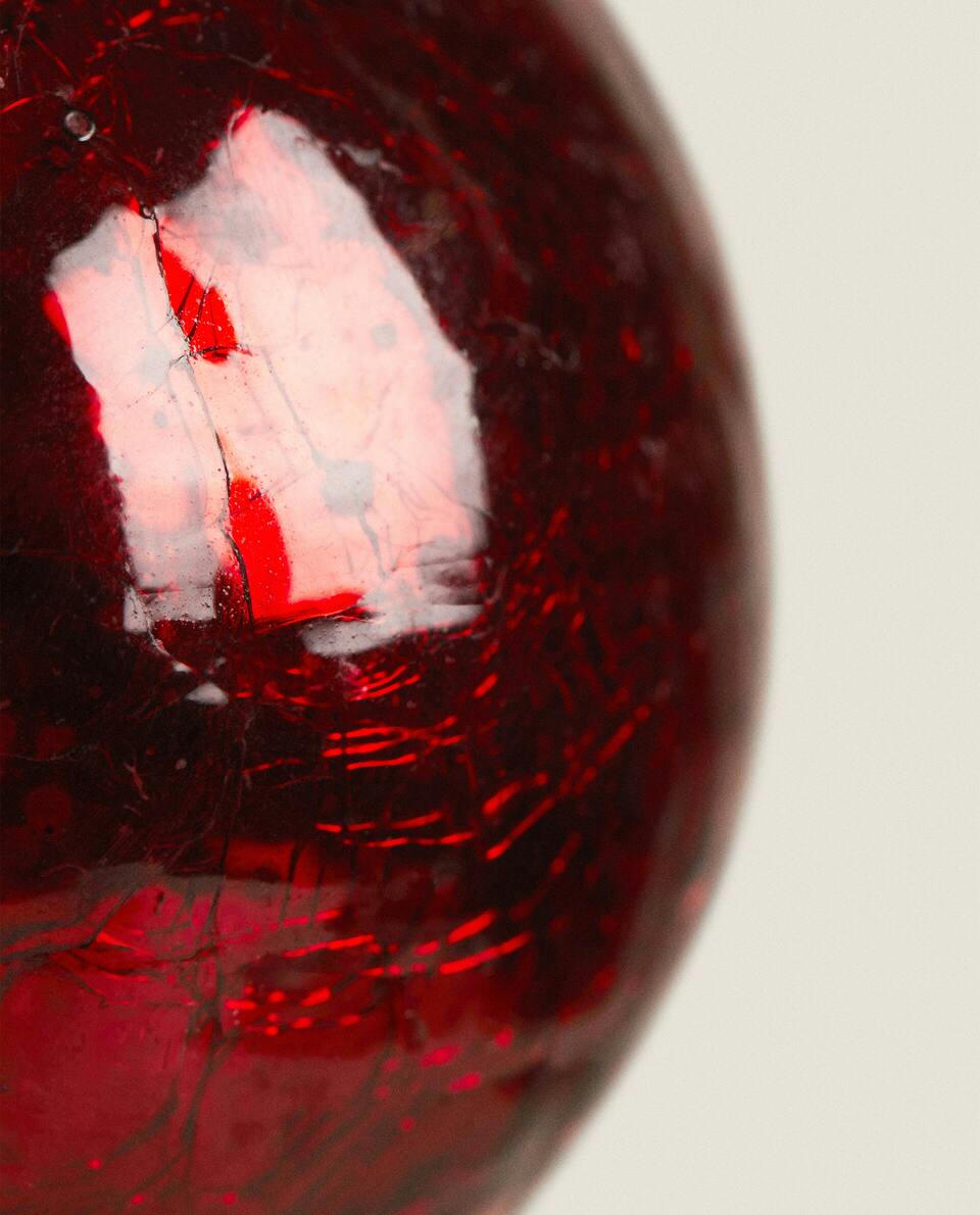 DECORAZIONE A PALLA DI NATALE IN VETRO MERCURIZZATO 