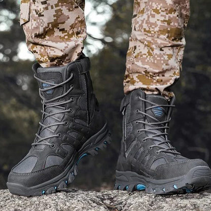 (⏰Limited Time Discount 49% off) Men's Lightweight  Breathable Durable Anti-slip Hiking Boots Combat Army Boots Work Boots
