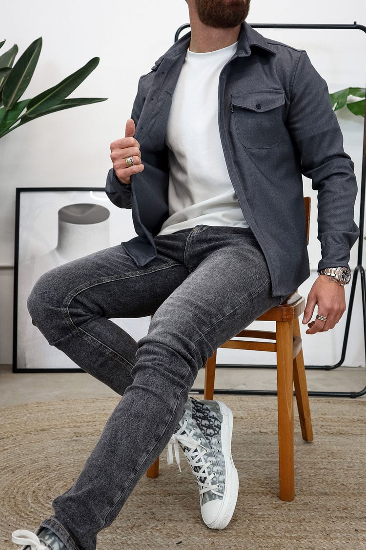 Men's Button Down Shirt Jacket (Buy 2 Free Shipping)