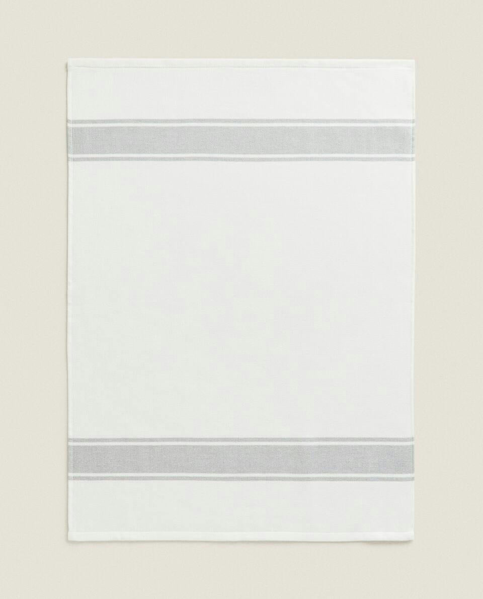 PAÑO DE COCINA DE ALGODÓN TERRY CON RAYAS 