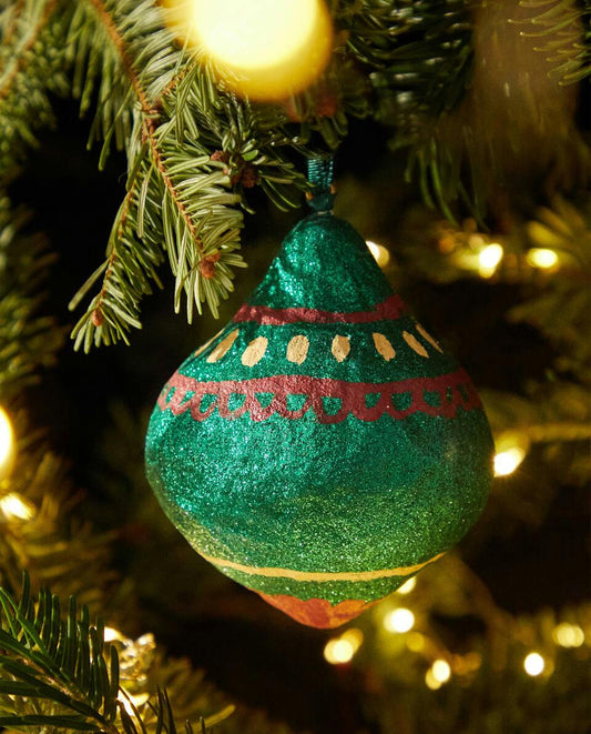 DECORACIÓN NAVIDEÑA CON BOLAS DE BRILLO 