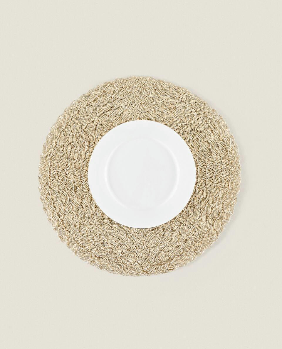 CONFEZIONE DI TOVAGLIETTE NATALIZIE INTRECCIATE (CONFEZIONE DA 2) 