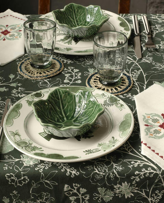 LEAF TRIM EARTHENWARE TABLEWARE