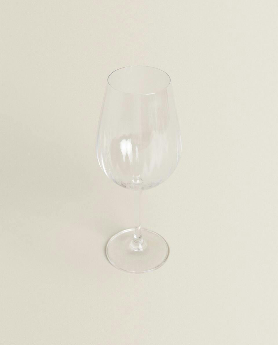COPA DE VINO CRISTALINA ELEVADA 