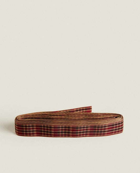 CHECK TARTAN GIFT RIBBON