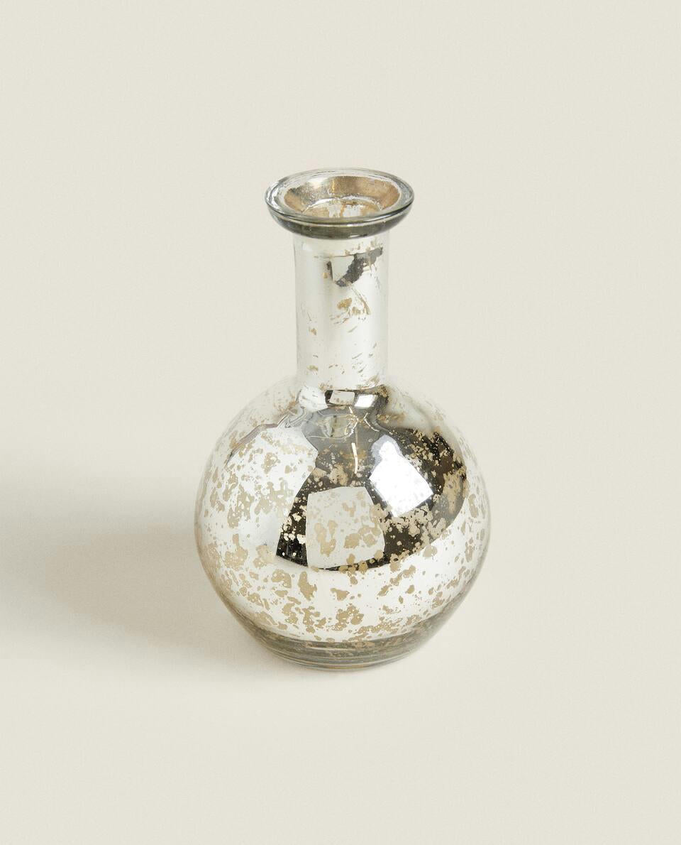 VASO DI VETRO MERCURIZZATO DI NATALE 