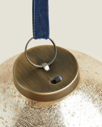 DECORAZIONE DI PALLINE DI VETRO LUMINOSE DI NATALE 