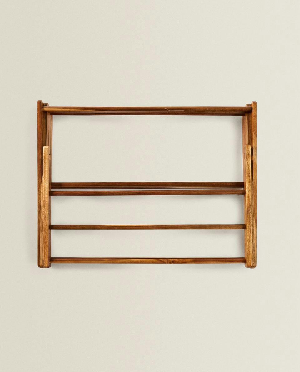 STENDIBIANCHERIA PIEGHEVOLE VERTICALE IN LEGNO 