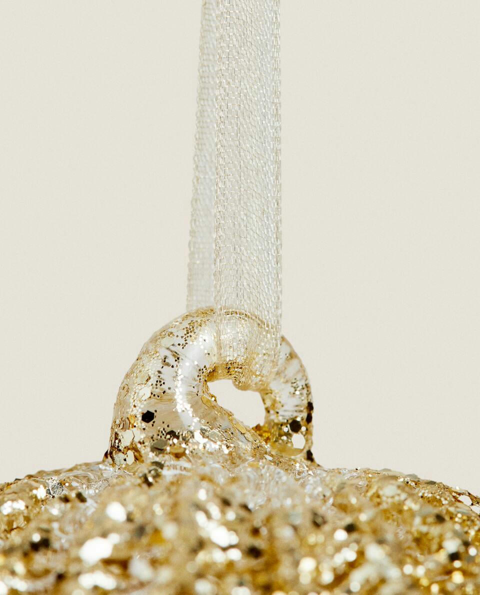 DECORAZIONE A PALLA DI NATALE IN VETRO LUCIDANTE 