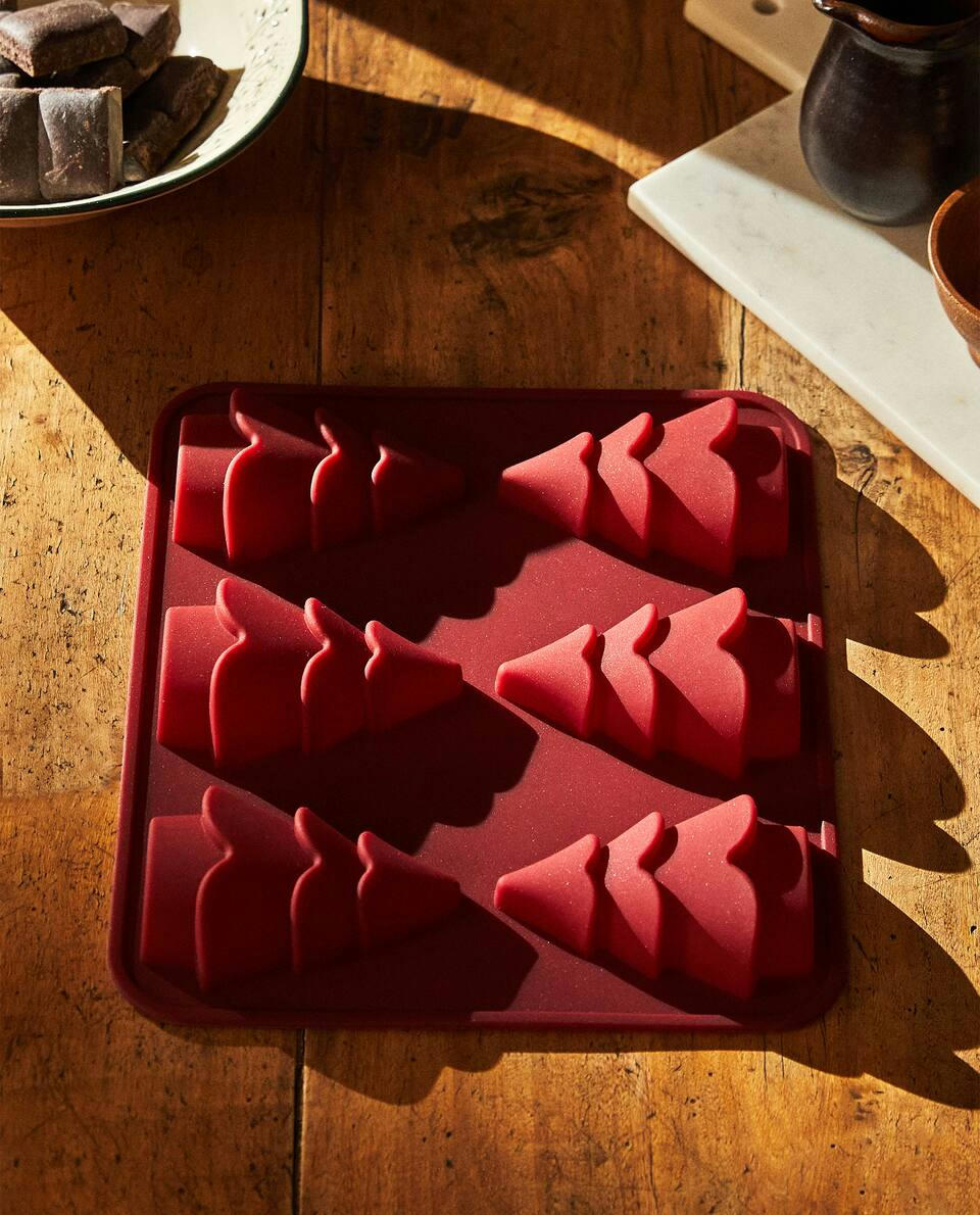 STAMPO DA FORNO IN SILICONE A FORMA DI ALBERO DI NATALE 