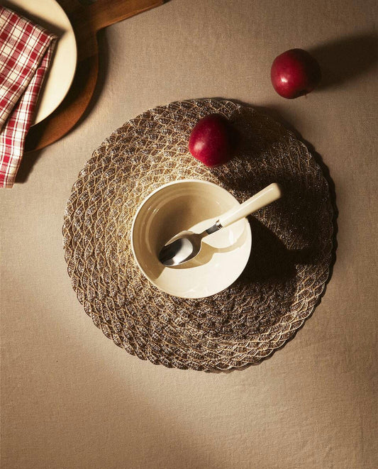 CONFEZIONE DI TOVAGLIETTE NATALIZIE INTRECCIATE (CONFEZIONE DA 2) 