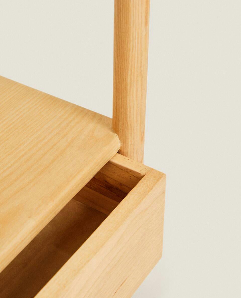 SERVO PORTAOGGETTI IN LEGNO DI FRASSINO 