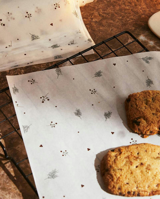 CONFEZIONE DI CARTA DA FORNO AL VISCHIO DI NATALE (CONFEZIONE DA 20) 