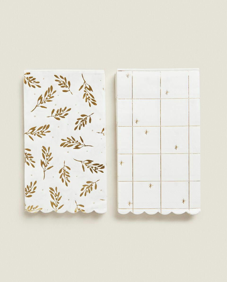 CHRISTMAS BRANCHES PAPER NAPKINS (PACK OF 30)