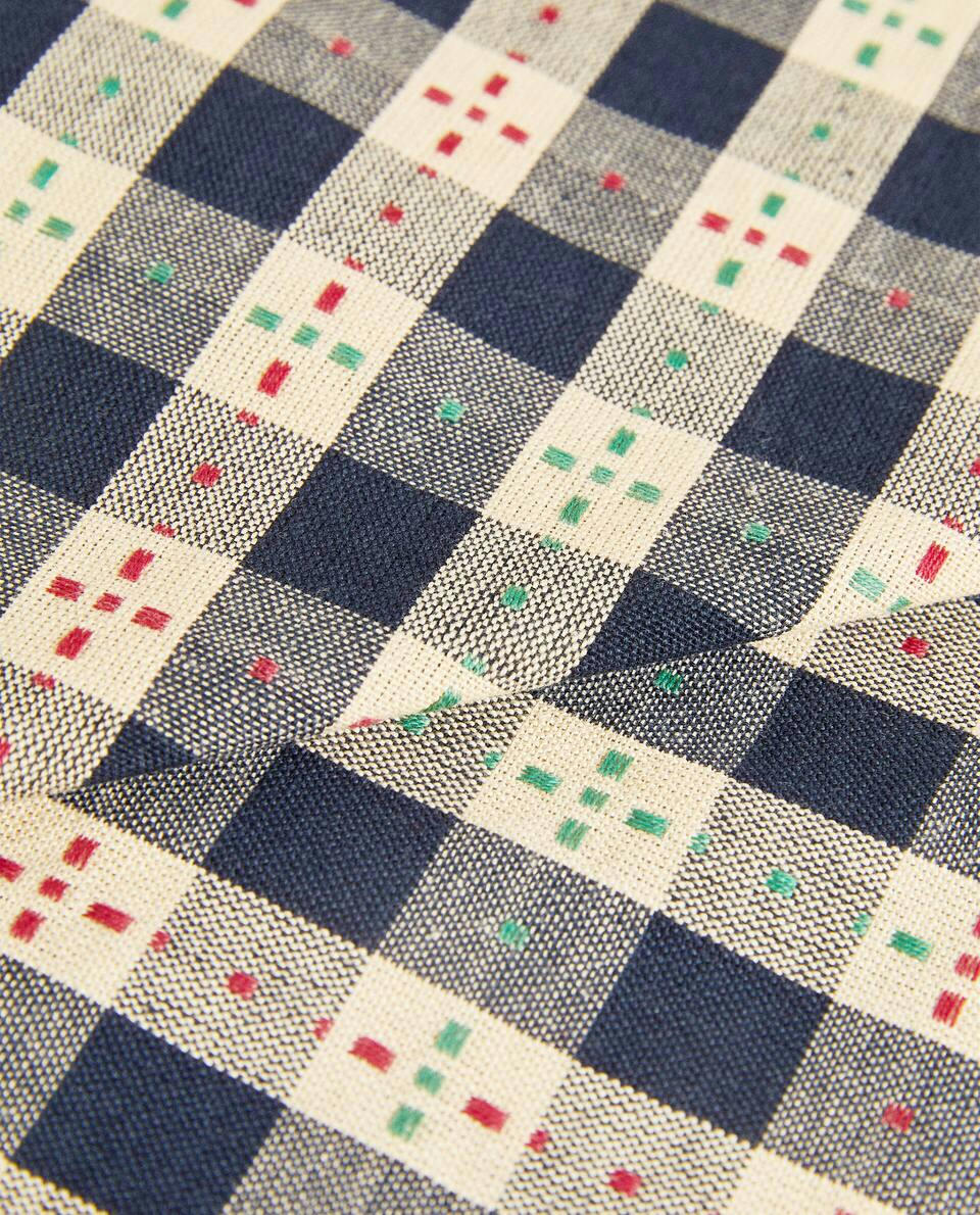 CONFEZIONE DI TOVAGLIOLI NATALIZI A QUADRI (CONFEZIONE DA 2) 