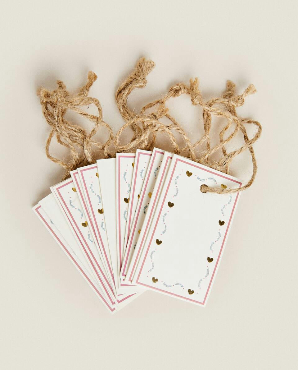 CONFEZIONE DI ETICHETTE REGALO DI NATALE PER BAMBINI (CONFEZIONE DA 12) 