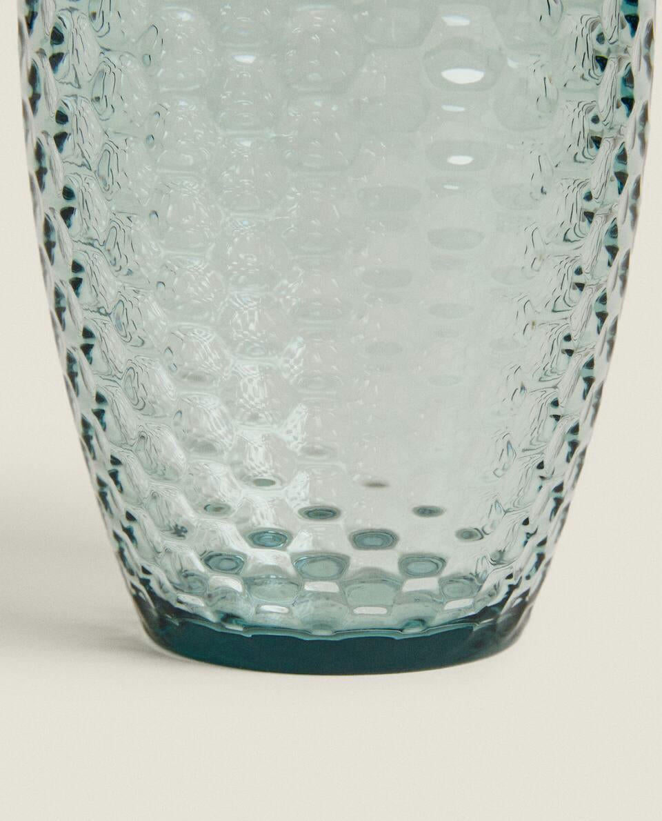 RAISED HONEYCOMB DESIGN TUMBLER