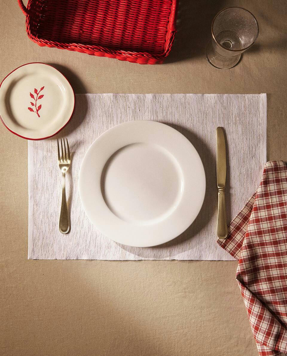 CONFEZIONE DI TOVAGLIETTE NATALIZIE GLITTERATE (CONFEZIONE DA 2) 