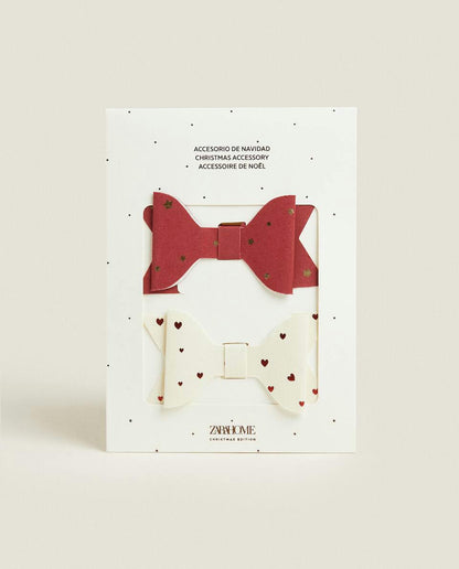 CONFEZIONE DI FIOCCHI REGALO DI NATALE PER BAMBINI (CONFEZIONE DA 4) 