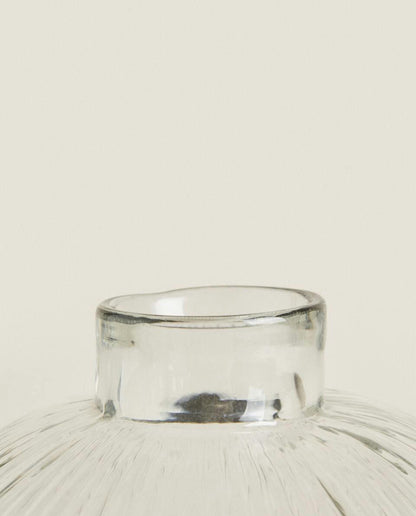 VASO IN VETRO CON LINEE 