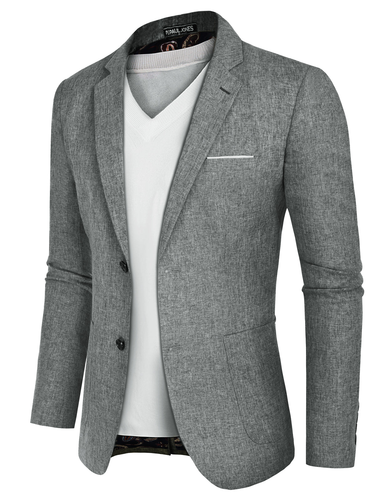 Men's Casual Sport Coat Blazer Two Buttons Lightweight Business Jackets