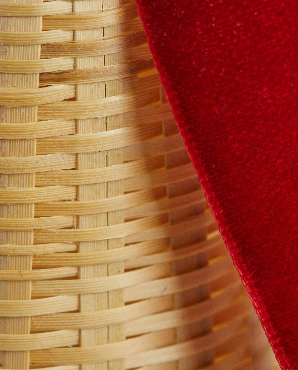 DECORAZIONE DI NATALE CON CAMPANA DI BAMBÙ 